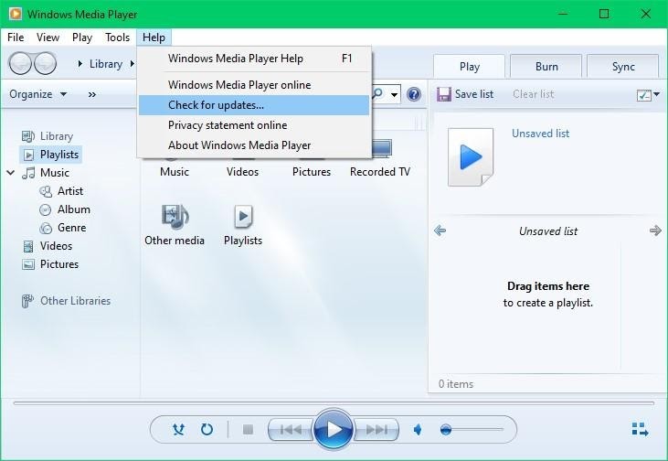 update windows media player to fix unplayable avi error 