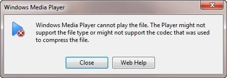 windows media player error 